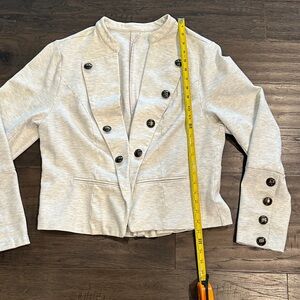 Z-Supply Double-Breasted Light Gray Blazer